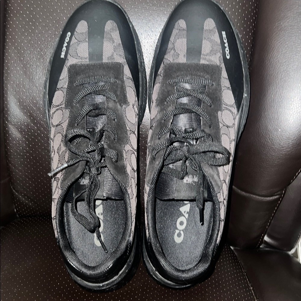 Coach Black and Gray Men's Sneakers - Picture 4 of 6